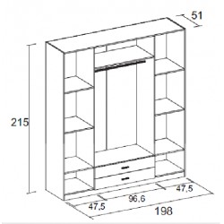 ROMA ARMARIO 4 PTAS.