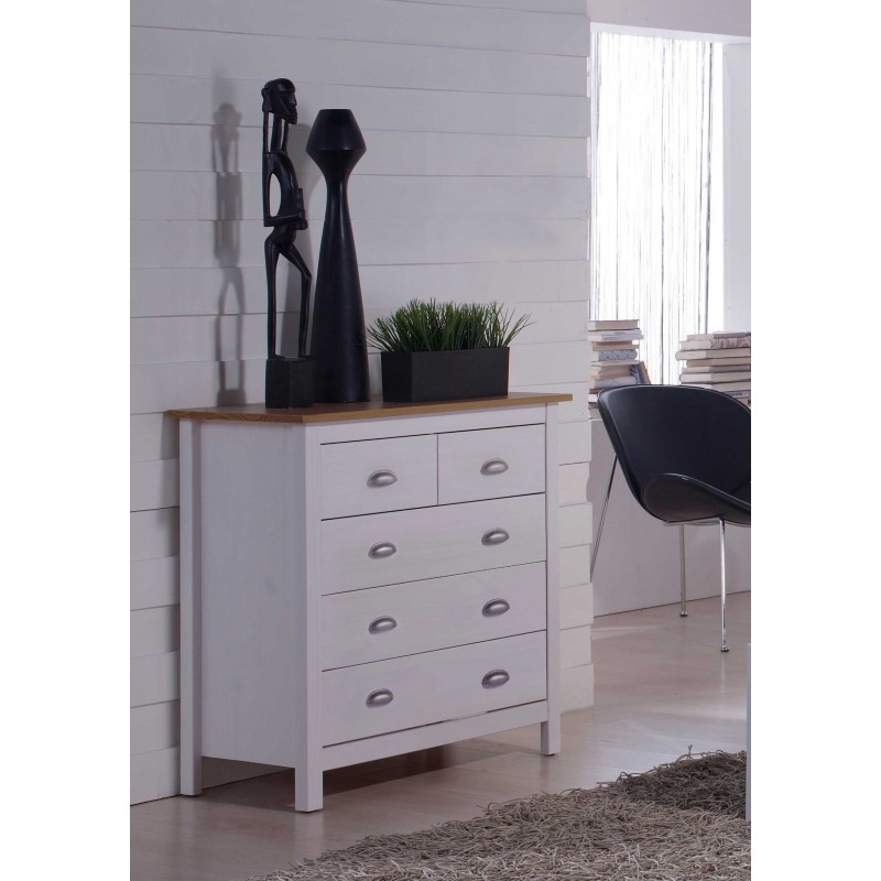 JADE COMODA 3C+2 BLANCO/ROBLE